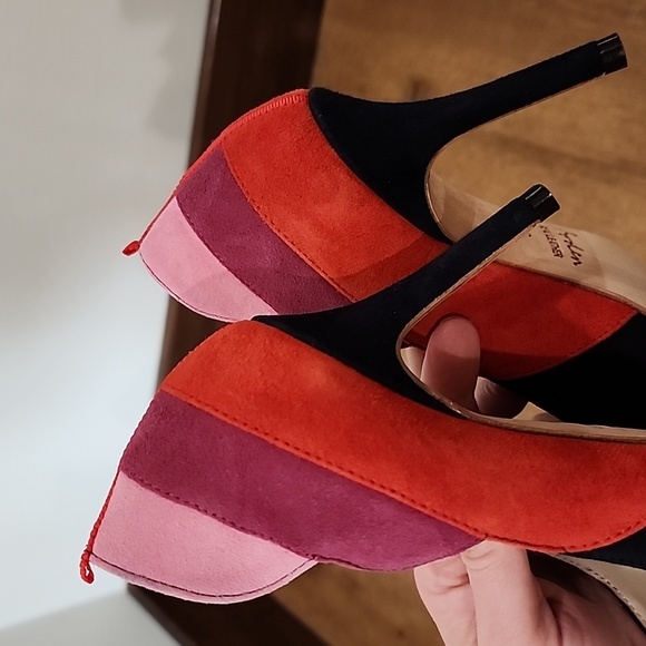 BODEN | Carrie Navy Suede Point Toe Court Stiletto Heels 36 - Picture 7 of 7